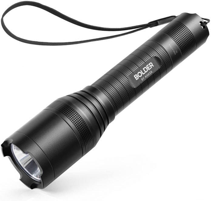 best Anker Rechargeable Bolder LC90 LED Flashlight, Pocket-Sized backpacking flashlight