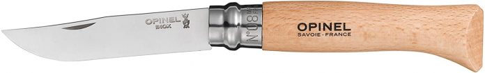 best Opinel Stainless Steel Folding Knives with Beechwood Handle and Virobloc Security Ring for Camping & hiking