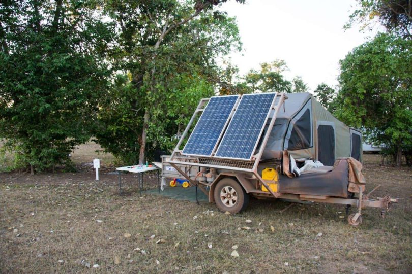 How to Use Solar Panels For Camping on hut